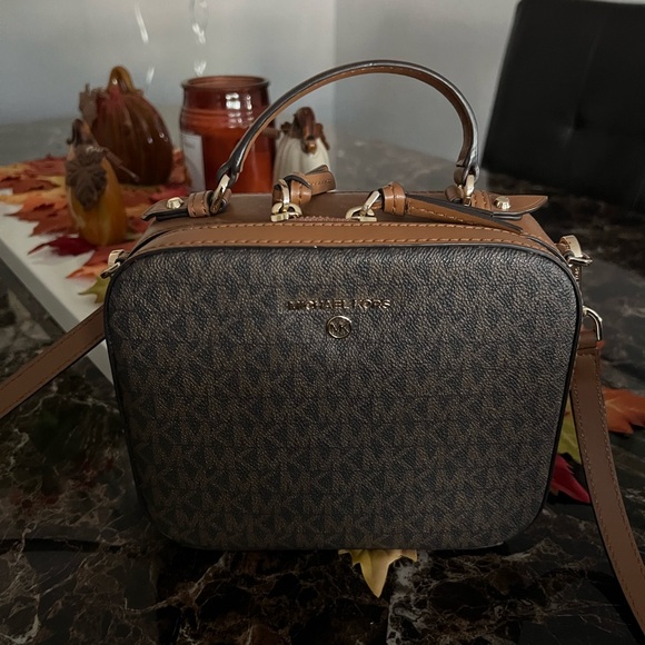 Michael Kors Brown and Tan Crossbody Bag - Picture 2 of 6